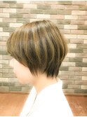 ショートスタイル×立体カラー