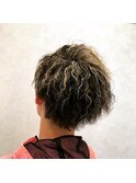 ツイストパーマ×メッシュ