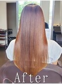 髪質改善ストレートでブリーチヘアに縮毛矯正♪