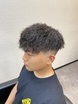 レパード(Leopard)&nbsp;フェードカット×ツイストパーマ