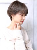 大人可愛い小顔ショコラアッシュ横顔美人くびれショートA5