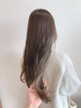 シャルムヘアー(charme hair) ロングヘア×インナーグレーベージュ