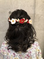 タエビスアリッサム(Taebis Alyssum)&nbsp;和装ヘアアレンジ　着物　ヘアセット　ハーフアップ