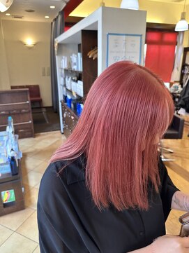 カットウェルズ ラブコオリヤマ 郡山店(Cut Well's Love Koriyama) ブリーチ×ピンクカラー【郡山】【奈良】