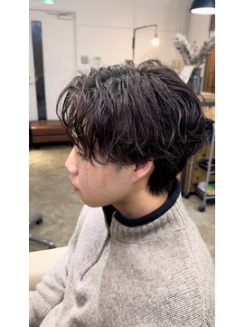 エルオム(EL.HOMME) 波巻きニュアンスパーマ／ダウンパーマ