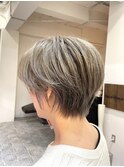 ROUIS 津田沼 ハイトーン×ショート/白髪ぼかし/ブリーチ
