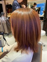ヘアリゾート粋 ティガ 池袋店(tiga)&nbsp;オレンジブラウン/ミディアムレイヤー