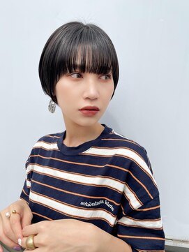 ロンドロゼ 池袋(Lond rose) ♪ミニウルフレイヤーカット顔周り前髪韓国ショートボブ/池袋