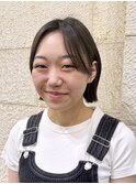顔まわりカット　伸ばしかけボブ　京都美容室　進詩織