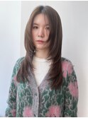 ミニウルフレイヤーカット顔周り前髪韓国ミディアムロング表参道