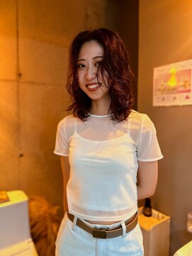 ウーフ(U-fu) ミディアム ロング パーマ