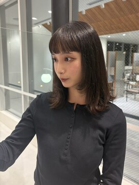 ローレンアオ(LOREN AO) クラゲヘアー/小顔に見せるヘア/ココアベージュ/矢場町