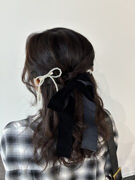ヘアセット専門サロン by OKINAWA WATABE WEDDING 那覇店 ハーフアップ