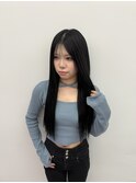 黒髪ロング！