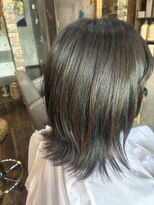 プラメーラ(PRAMEERA) レイヤーボブ×ミディアムレイヤー×白髪ぼかし30代40代