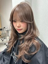 天神美容室&nbsp;前田竜一天神大名レイヤーカットグレージュブラウン