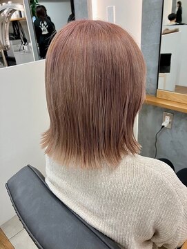 ギルド 清瀬店(GUILD) やわらかピンクベージュの外ハネボブ