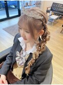 卒業式ヘア