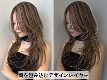 ウルフ風レイヤー　【雰囲気抜群！顔を包み込むレイヤーデザイン】