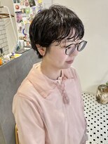 ミー(me.)&nbsp;黒髪ショート　ショートパーマ