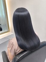 レオネ 梅田 中津店(Leone) 梅田/中津 髪質改善 ブルーブラックロング