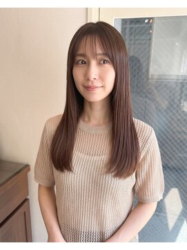 零秒女髪 千里丘店 上品な艶カラーで魅せる美髪ロングスタイル髪質改善艶髪艶感