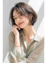 アッシュ 学芸大学店(Ash)&nbsp;ショートボブ/大人女性/白髪ぼかし/グレーアッシュ/脱白髪染め