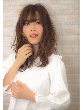 ソア 武蔵小杉(SOAR) ひし形小顔耳かけ大人かわいいくせ毛風グラマラスふわミディ