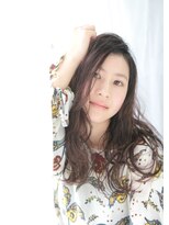 アッシュヘアー ナチュラルウェーブ×ラベンダーアッシュ