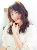 艶がある!! ゆるやかなパーマのほつれウエーブ_T2