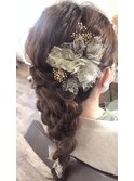 編みおろしヘアセット