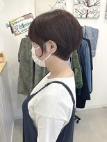 ジジ チーク 栃木(Gigi cheek)&nbsp;ラベンダーブラウン×マッシュショートヘア