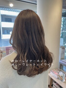 ティアラ 桜木町(TIARA) REAL SALON WORK～ローレイヤー／シークレットハイライト