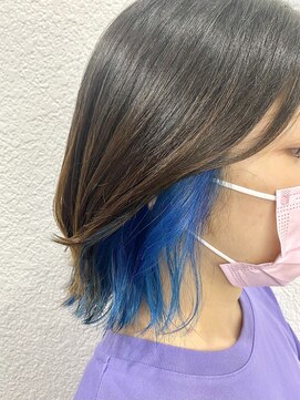 ネオリーブカップ 町田店(Neolive capu) インナーカラー◎ブルー【町田/jr町田/町田駅】