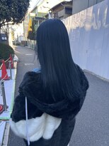 アソビ 表参道(ASOBI)&nbsp;ブリーチなしダブルカラー　ブルーブラック　髪質改善