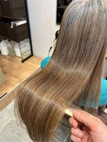 アディクト 東陽町西口(addict)&nbsp;ブリーチ毛髪質改善縮毛矯正＿白髪ぼかし＿ミディアム［東陽町］