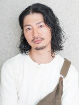 にもう&nbsp;メンズロング × スパイラルパーマ