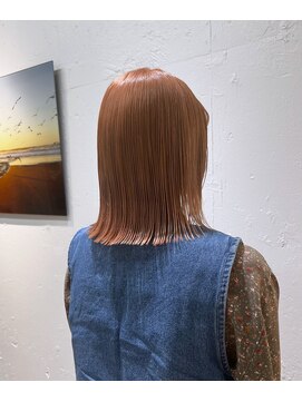 リノショアーズ 元町店(RINOSHORES) テラコッタ/大人可愛い外ハネミディアム/20代'30代