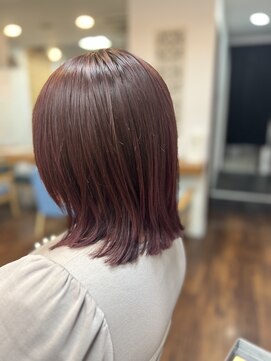 エスポワール(Espoir) ノンブリーチピンクカラー+レイヤー