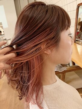 ソーンズ ヨイク(thorns YOIKU) インナーカラー×オレンジ