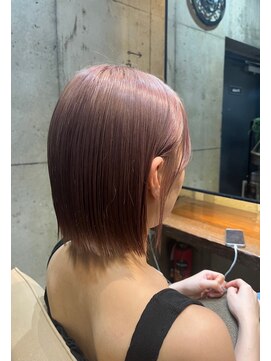 ヘアサロン レーヌ(Hair salon Reine) 外ハネミディアムピンクベージュ
