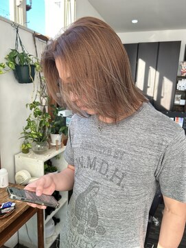 ヘアメイク エイト キリシマ(hair make No.8 kirishima) ブリーチなしカラー　メンズ