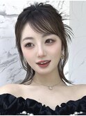 韓国ヘア/レイヤー／顔周り／レイヤーボブ／韓国ボブ/艶カラー