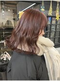 【noel】manami×ブリーチなしピンクレッド