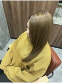 まろやか透明感ベージュ×ロングヘアー