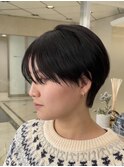 大人黒髪マッシュハンサムショートヘア