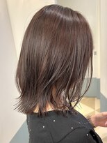 ことりベージュボブレイヤー結べるボブグレージュレイヤーボブ
