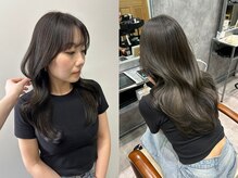 トレンド感たっぷり韓国レイヤー *[津田沼/津田沼駅/韓国/レイヤーカット/顔周りカット/前髪カット]