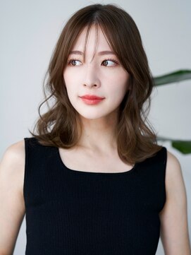 レノラ 本町(LENORA) ☆レイヤーカット毛先ワンカールくせ毛風カール薄めバングデジパ