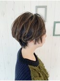立体感ショートボブ